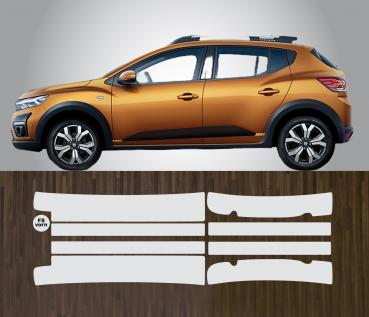 Lackschutzfolie für Türeinstiege Einstiegsleisten Dacia Sandero Stepway ab 2020